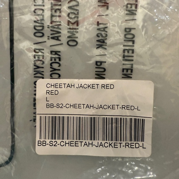 Bogey Boys mens Animal Spot  Cheetah Zip Jacket in Cheetah/Red Size Large - Picture 10 of 10